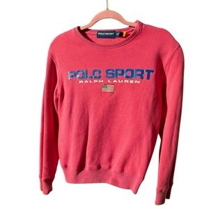 Polo Sport Ralph Lauren Pink Sweatshirt (Kids XL / 16Y) – Pre-Owned